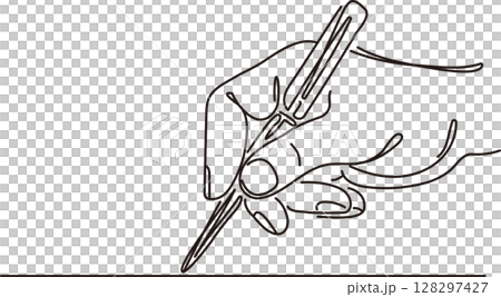 ペンを持つ手 人物 線画 手描き シンプル ラフ ペン ドローイング スケッチ 黒 イラスト素材 ペンを持つ手 人物 線画 手描き シンプル ラフ ペン ドローイング スケッチ 黒 イラスト素材 128297427