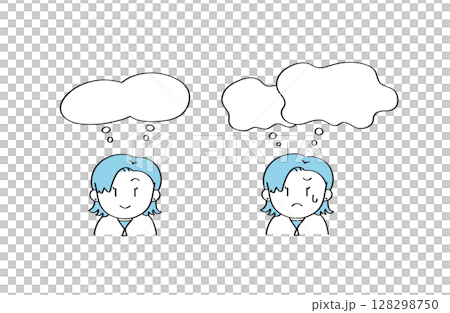 人物和語音氣泡的插圖 人物和語音氣泡的插圖 128298750