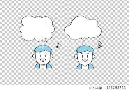人物和語音氣泡的插圖 人物和語音氣泡的插圖 128298753