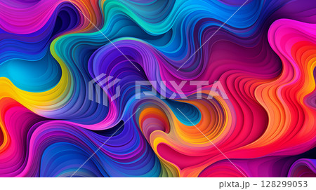 Background with vibrant colors. Abstract colorful background. futuristic background with wavy seamless pattern texture Background with vibrant colors. Abstract colorful background. futuristic background with wavy seamless pattern texture 128299053