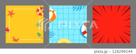 Summer sale background banner templates for social media advertising. Sale background for text insertion for use in mobile advertising. Summer sale background banner templates for social media advertising. Sale background for text insertion for use in mobile advertising. 128299144