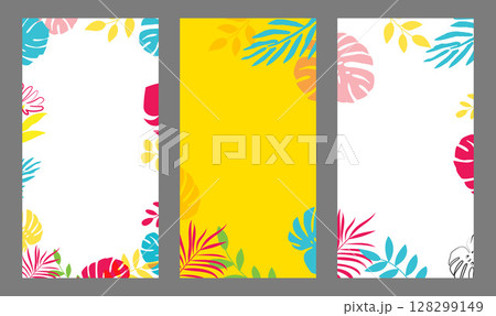 Summer sale background banner templates for social media advertising. Sale background for text insertion for use in mobile advertising. 128299149
