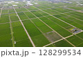 ドローンで上空から撮影した田園風景 128299534