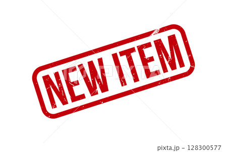Red New Item Rubber Stamp Seal Vector 128300577