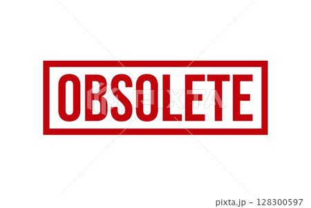 Obsolete Stamp. Obsolete Rubber grunge Stamp Seal 128300597