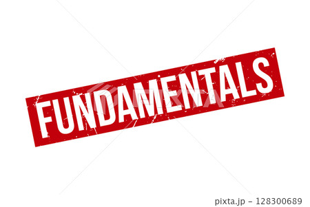 Fundamentals Rubber Stamp Seal Vector Fundamentals Rubber Stamp Seal Vector 128300689