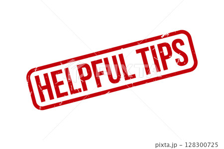 Red Helpful Tips Rubber Stamp Seal Vector 128300725