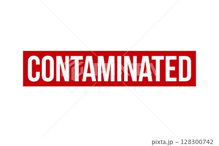 Contaminated Rubber Stamp Seal Vector 128300742