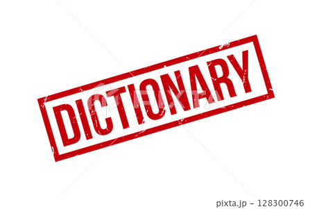 Red Dictionary Rubber Stamp Seal Vectorのイラスト素材 [128300746] - PIXTA