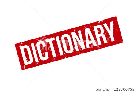 Dictionary Rubber Stamp Seal Vector 128300755