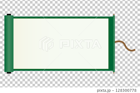 簡單的捲軸框插畫素材 簡單的捲軸框插畫素材 128300778
