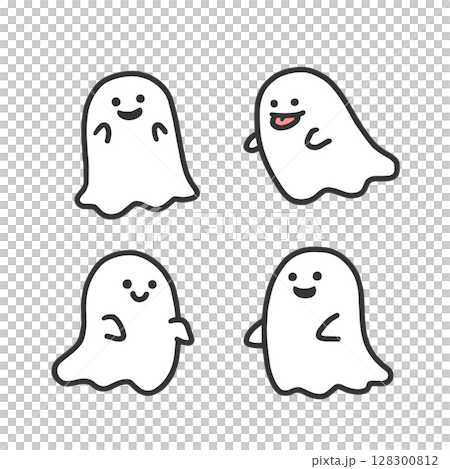 一組可愛的鬼魂 128300812