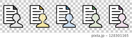 插圖圖示素材集:Human File 025 插圖圖示素材集:Human File 025 128301165