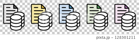插圖圖示素材集：硬幣文件檔071 128301211