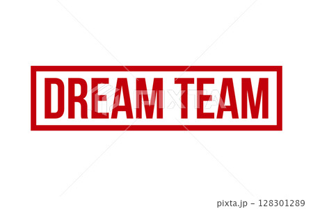 Dream Team rubber grunge stamp seal vector 128301289