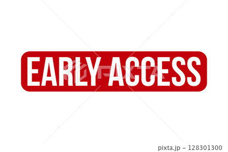 Early Access Rubber Stamp Seal Vector 128301300