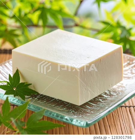 冷奴　豆腐　イラスト 128301798