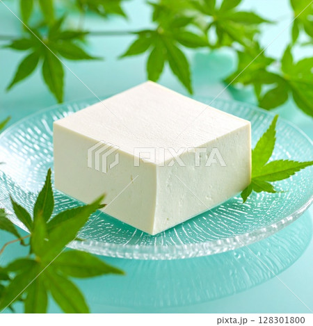 冷奴　豆腐　イラスト 128301800