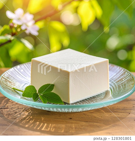 冷奴　豆腐　イラスト 128301801