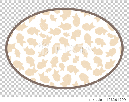 Round frame of taiyaki Round frame of taiyaki 128301999