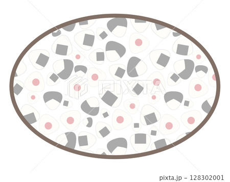 おにぎりの丸いフレーム 128302001