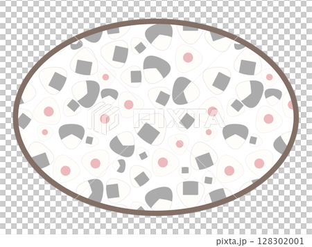 おにぎりの丸いフレーム 128302001