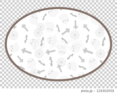 オバケの丸いフレーム 128302058