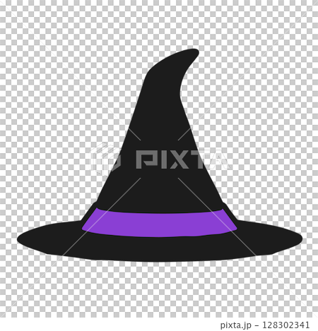 萬聖節帽子插圖1-1黑色-2 萬聖節帽子插圖1-1黑色-2 128302341
