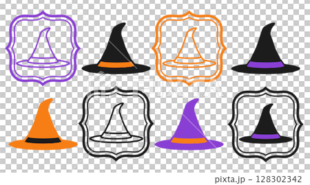 萬聖節帽子插圖1-1套 128302342