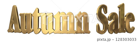 3DCG文字「Autumn Sale(オータムセール)」秋のセール 3DCG文字「Autumn Sale(オータムセール)」秋のセール 128303033