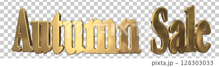 3DCG文字「Autumn Sale(オータムセール)」秋のセール 3DCG文字「Autumn Sale(オータムセール)」秋のセール 128303033