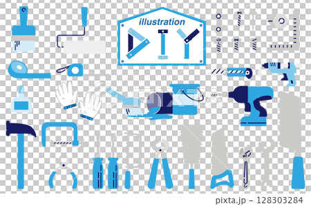 工具のフラットベクターイラスト素材セット 128303284