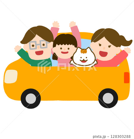 家族でドライブ 家族でドライブ 128303288