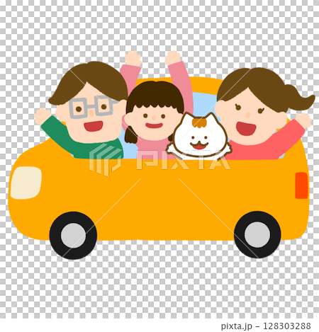 家族でドライブ 家族でドライブ 128303288