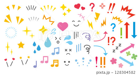 感情 リアクション イラスト アイコン セット 感情 リアクション イラスト アイコン セット 128304582