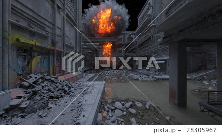 攻撃される基地 攻撃される基地 128305967