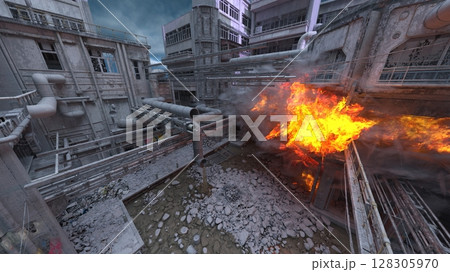 攻撃される基地 128305970