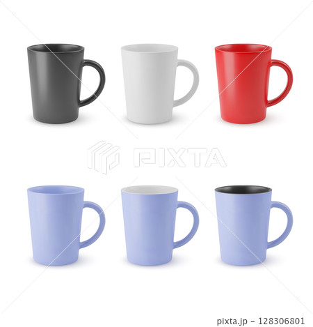 Set of Empty Cups 128306801