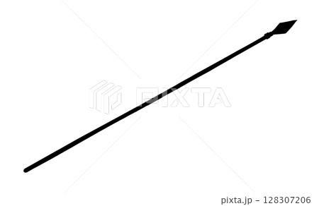 Vector drawing. Old big spear 128307206