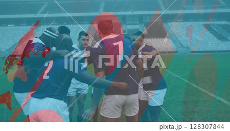 Image of statistics over rugby players Image of statistics over rugby players 128307844