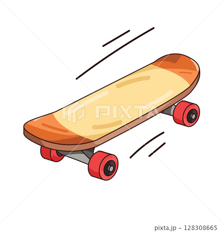 illustration of skateboard illustration of skateboard 128308665