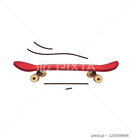 illustration of skateboard 128308666