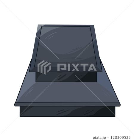 illustration of grave illustration of grave 128309523