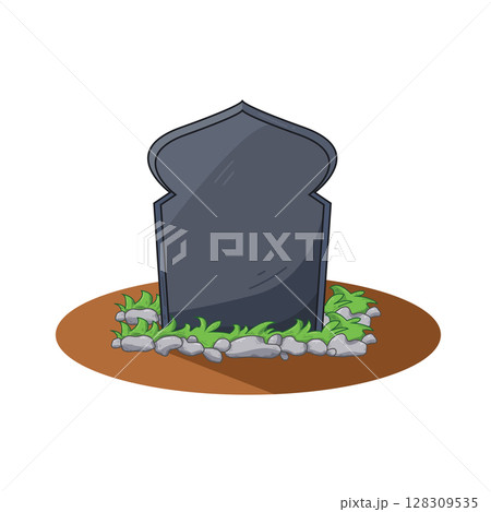 illustration of muslim grave 128309535