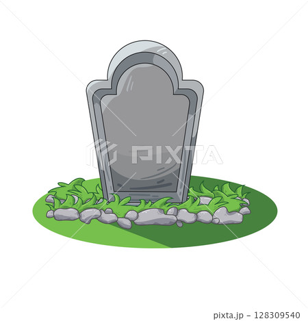 illustration of muslim grave 128309540