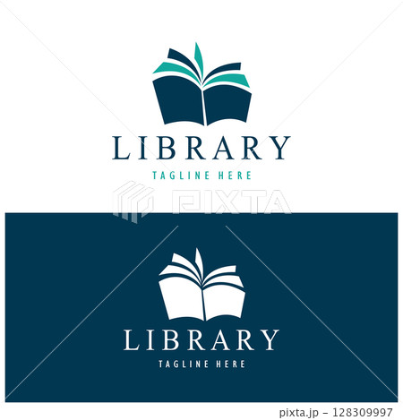 book or library logo for bookstores, book companies, publishers, encyclopedias, libraries, education, digital books, vectors book or library logo for bookstores, book companies, publishers, encyclopedias, libraries, education, digital books, vectors 128309997