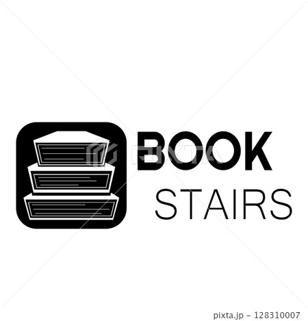 book or library logo for bookstores, book companies, publishers, encyclopedias, libraries, education, digital books, vectors 128310007