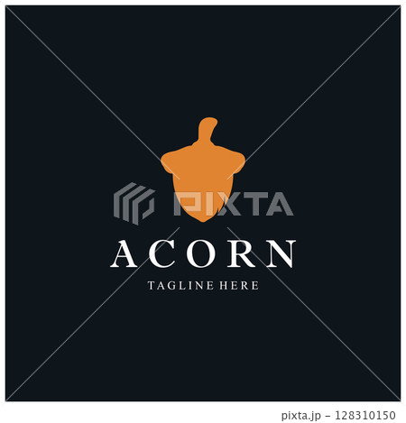 Simple Acorn logo design with leaves,oak leaves logo,isolated with vector illustration editing Simple Acorn logo design with leaves,oak leaves logo,isolated with vector illustration editing 128310150