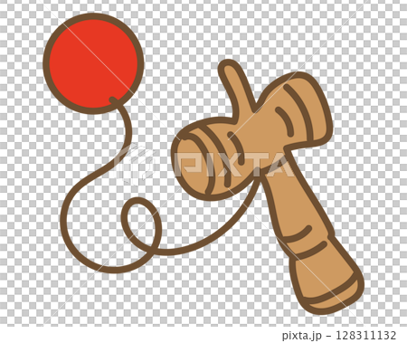 けん玉のベクターイラスト 128311132