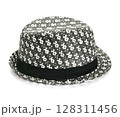 Straw hat isolated on white background 128311456